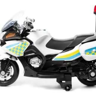Moto Infantil de Policía-Pro 12v para niños, ruedas goma, 3-7 AÑOS - INDA649-AT